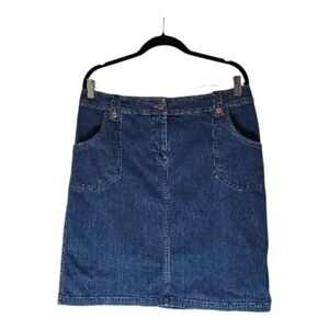 🍀Christopher & Banks Jean Skirt Size 12